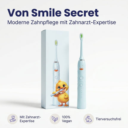 Blau – Smile Secret KIDS Schall-Zahnbürste im Enten-Design