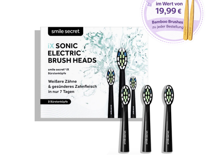 iX Sonic Aufsteckbürsten schwarz