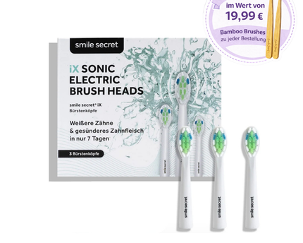 iX Sonic Aufsteckbürsten weiß