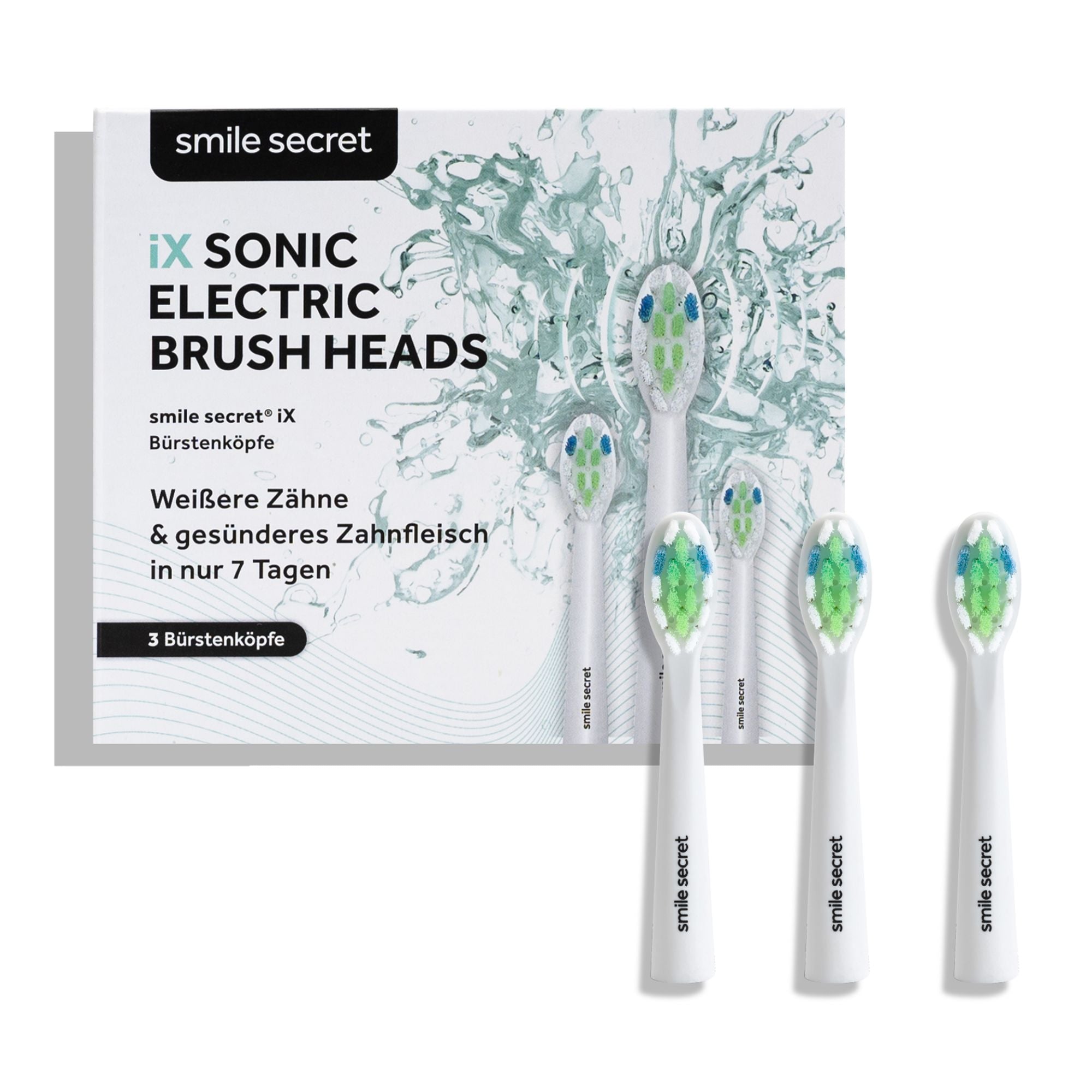 iX Sonic Aufsteckbürsten weiß