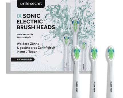 iX Sonic Aufsteckbürsten weiß