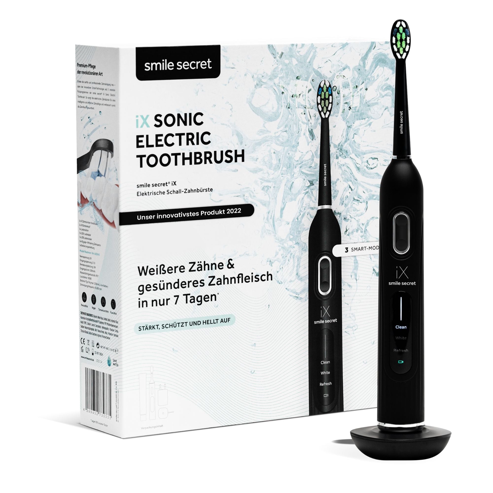 iX Sonic Schallzahnbürste schwarz