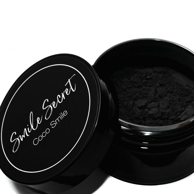 Coco Smile Aktivkohlepulver mit Bamboo Brush