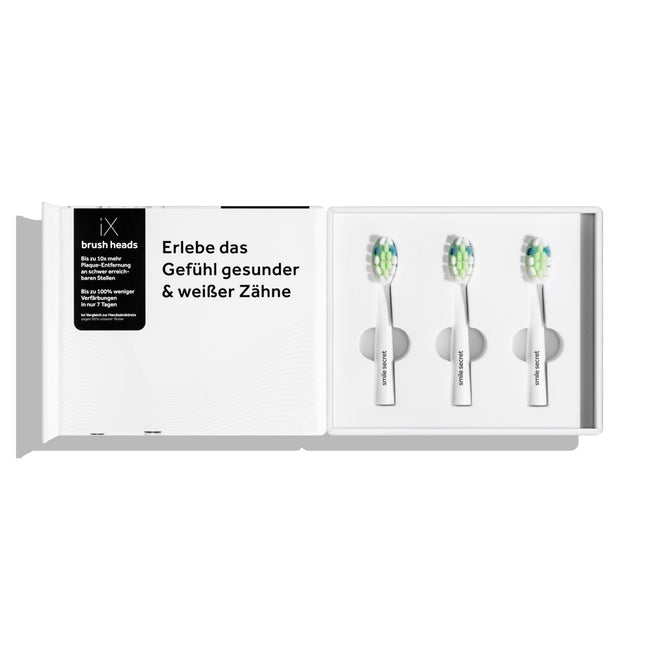iX Sonic Aufsteckbürsten weiß