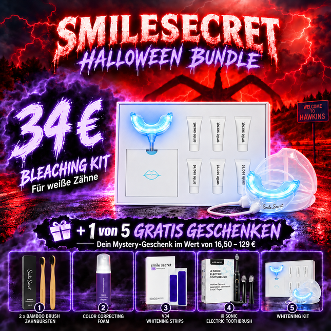 Halloween Bleaching Kit 34 Euro plus 1 von 5 Mystery-Geschenken
