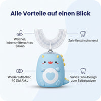 SmileSecret KIDS Dino U-Form Elektrische Zahnbürste