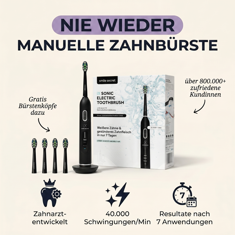iX Sonic sonic toothbrush black