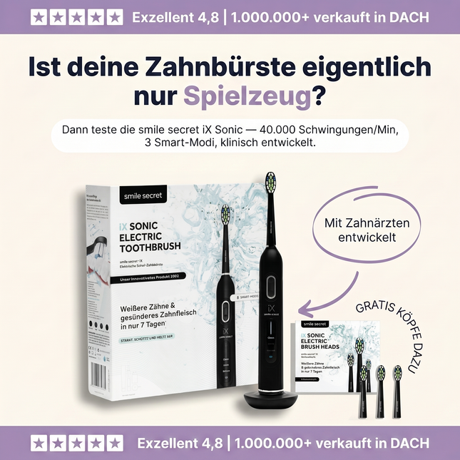 iX Sonic sonic toothbrush black