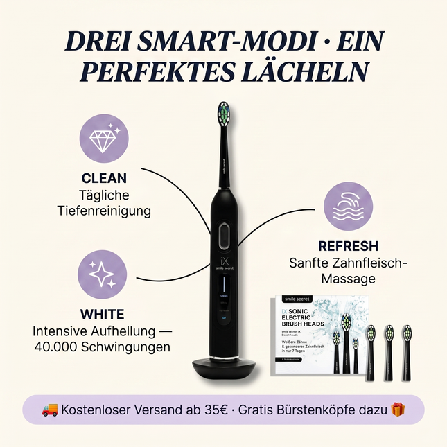 iX Sonic sonic toothbrush black