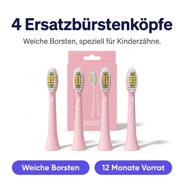 SmileSecret KIDS Starter-Set Sprechende Ente – Bürste + 4 Ersatzköpfe + Sanduhr