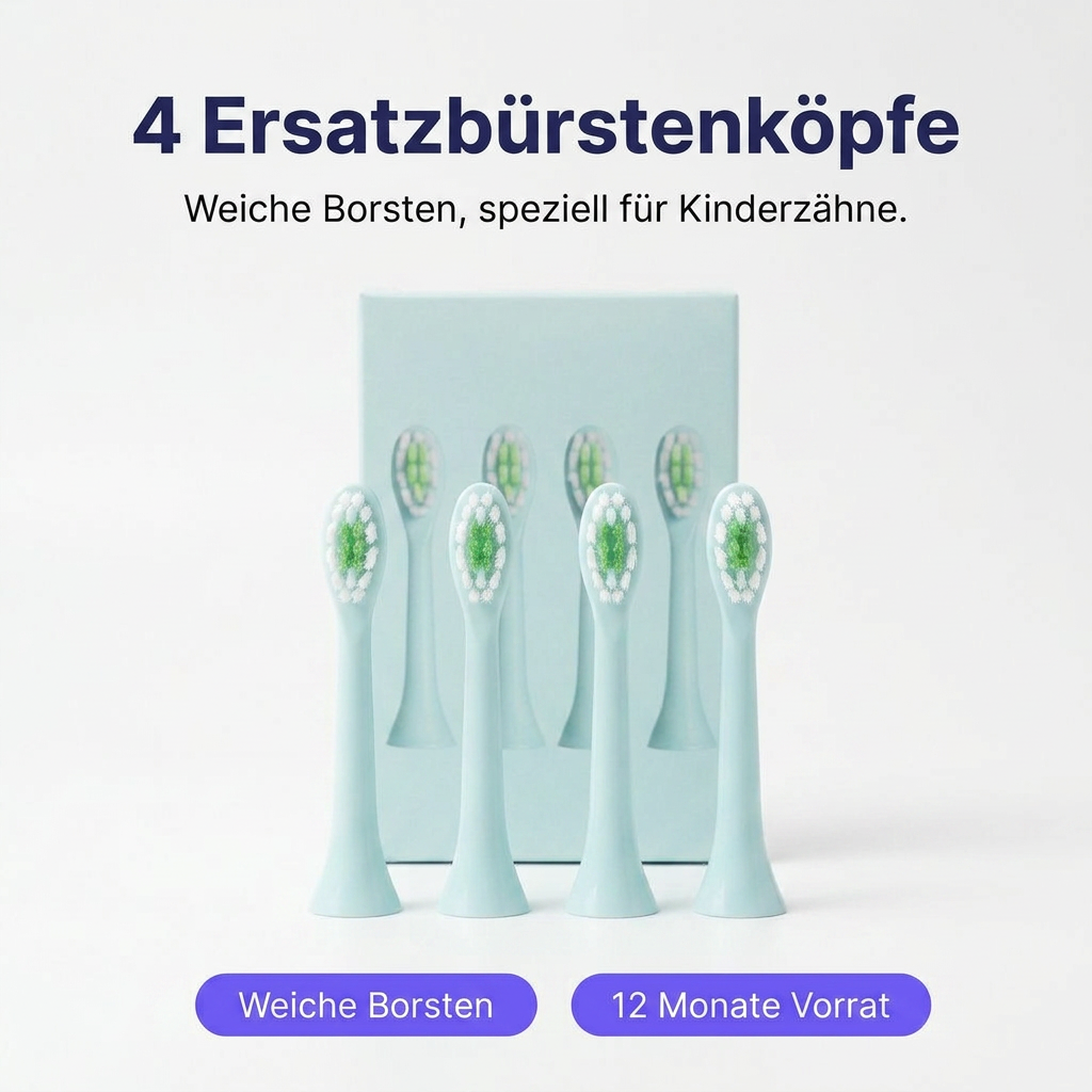 SmileSecret KIDS Ente Ersatzbürstenköpfe – 4er-Set