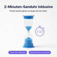SmileSecret KIDS Starter-Set Sprechende Ente – Bürste + 4 Ersatzköpfe + Sanduhr