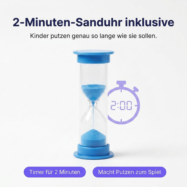 SmileSecret KIDS Sanduhr in Blau – Detailansicht
