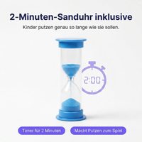 SmileSecret KIDS Sanduhr in Blau – Detailansicht