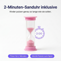 SmileSecret KIDS Starter-Set Sprechende Ente – Bürste + 4 Ersatzköpfe + Sanduhr